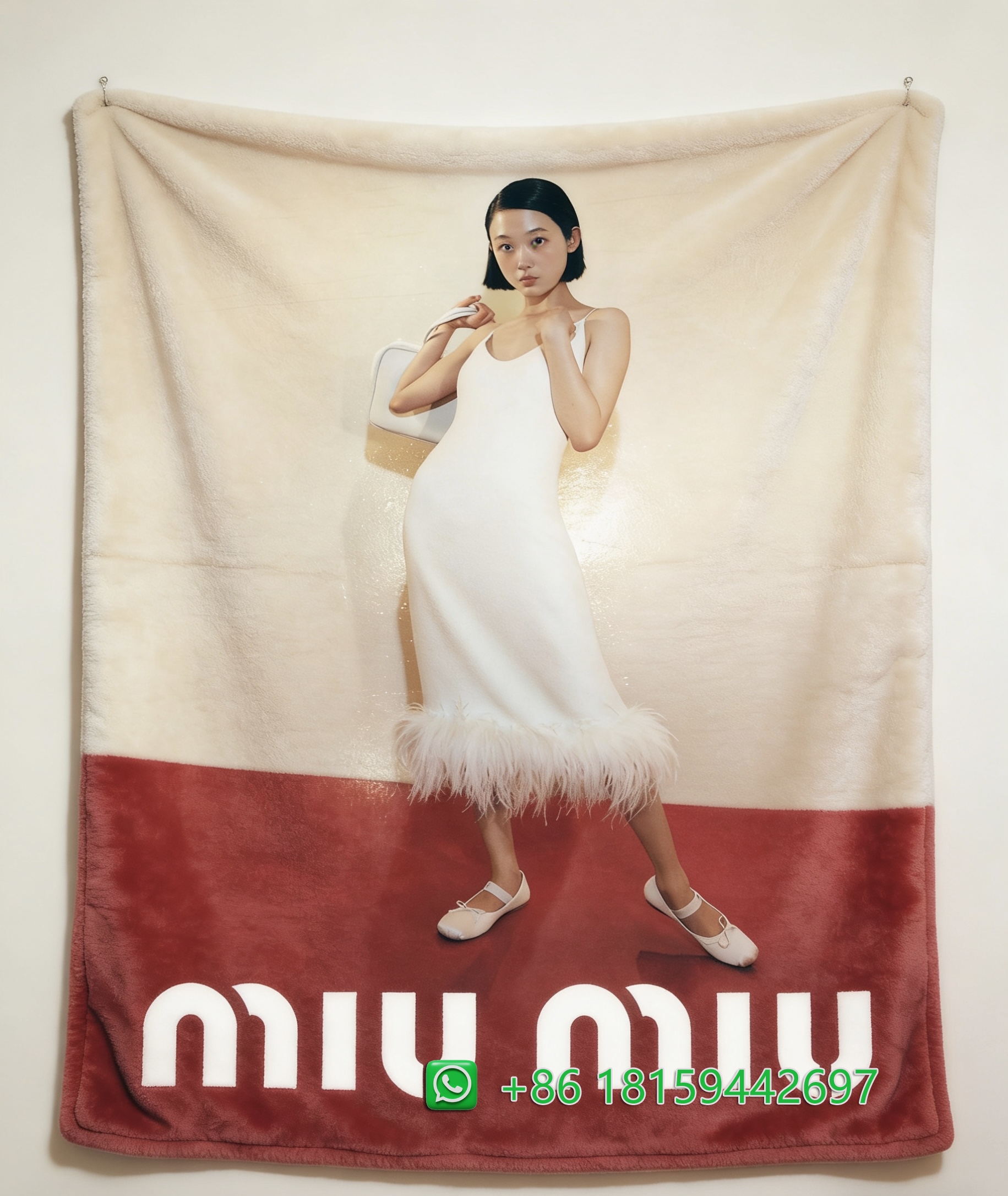 Miumiu Throw Blankets